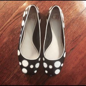 Giani Bini black and white polka dot flats 10